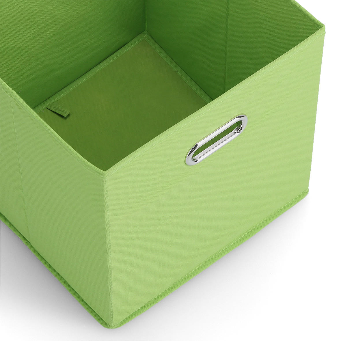 AUFBEWAHRUNGSBOX mit Griff, Vlies - Grün - Grün, Textil (32/32/32cm) - Zeller Present