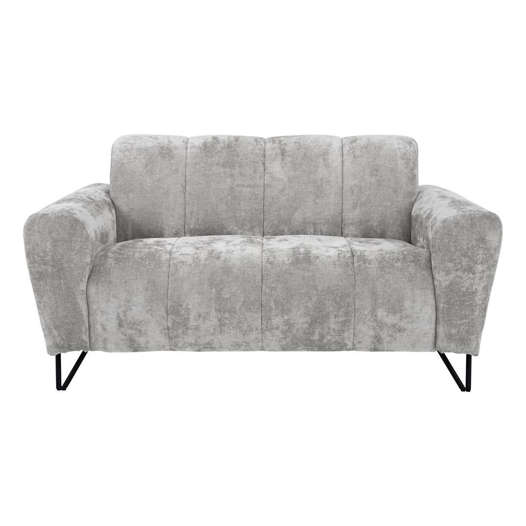 Thumbnail - Beautysofa 2-Sitzer, Hellgrau, Textil, 160x83x98 cm, Wohnzimmer, Sofas & Couches, Sofas, 2-Sitzer Sofas