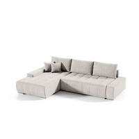 ECKSOFA Vogar In Aston - Creme, Holzwerkstoff/Textil (265/185cm) - Fun Möbel