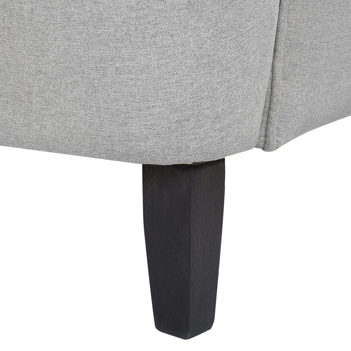 SESSEL Polsterbezug Grau Abson - Grau, Holz/Textil (74/102/63cm) - Beliani