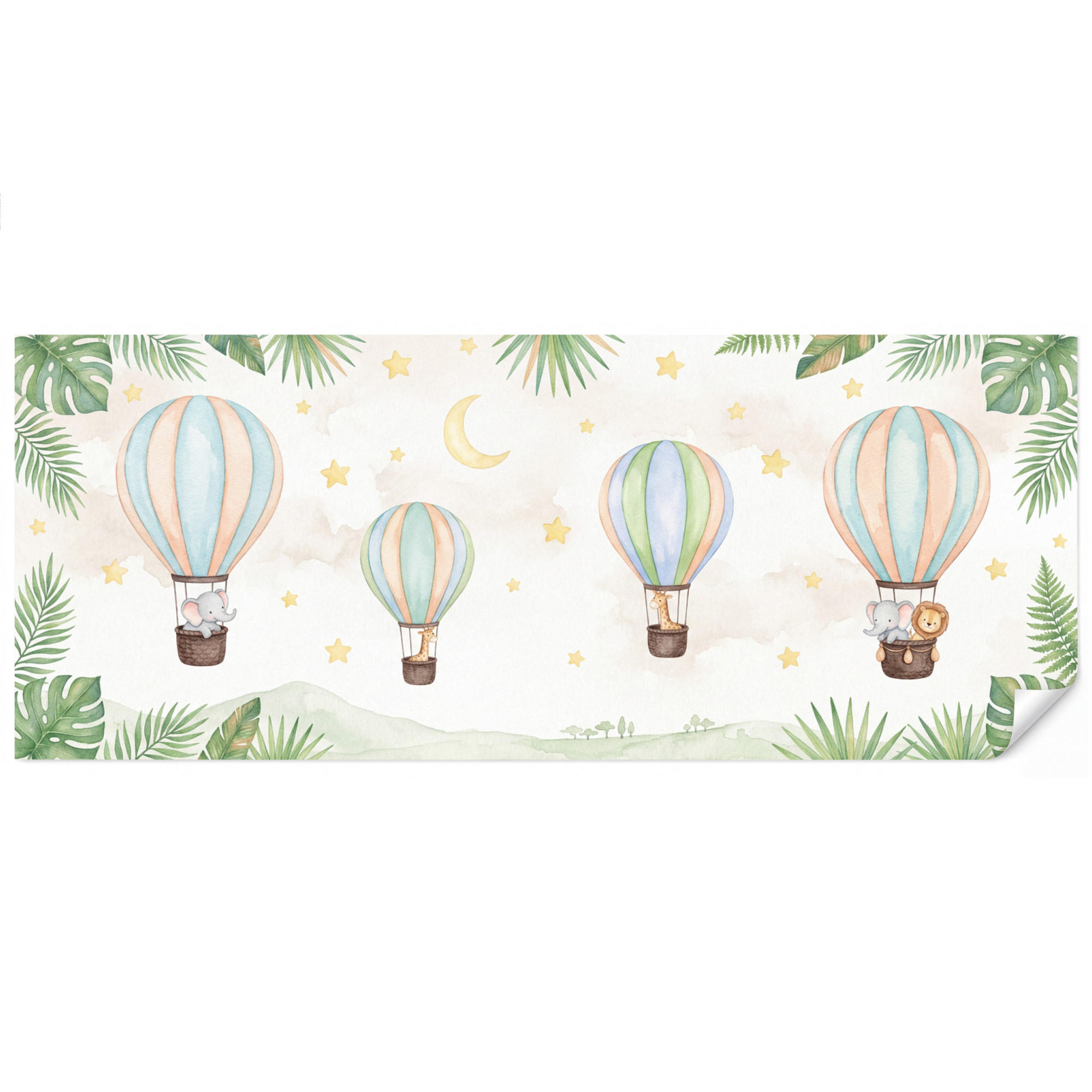 OnlyWow Kindertapete Weiß 500x200 cm