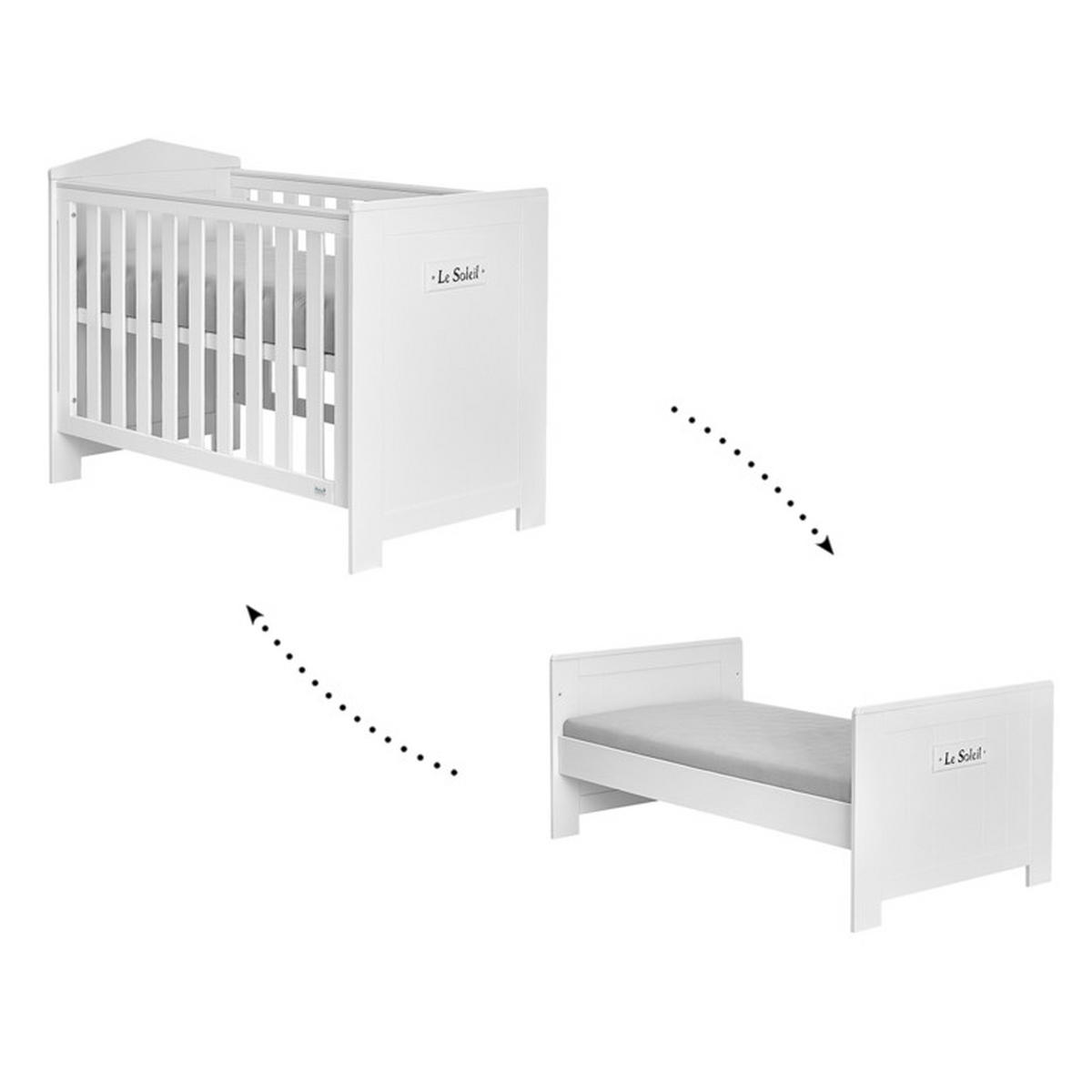 POKOJ PRO MIMINKO 2DÍLNÝ bílá - bílá, kompozitní dřevo (144/92/78cm) - Petits-meubles