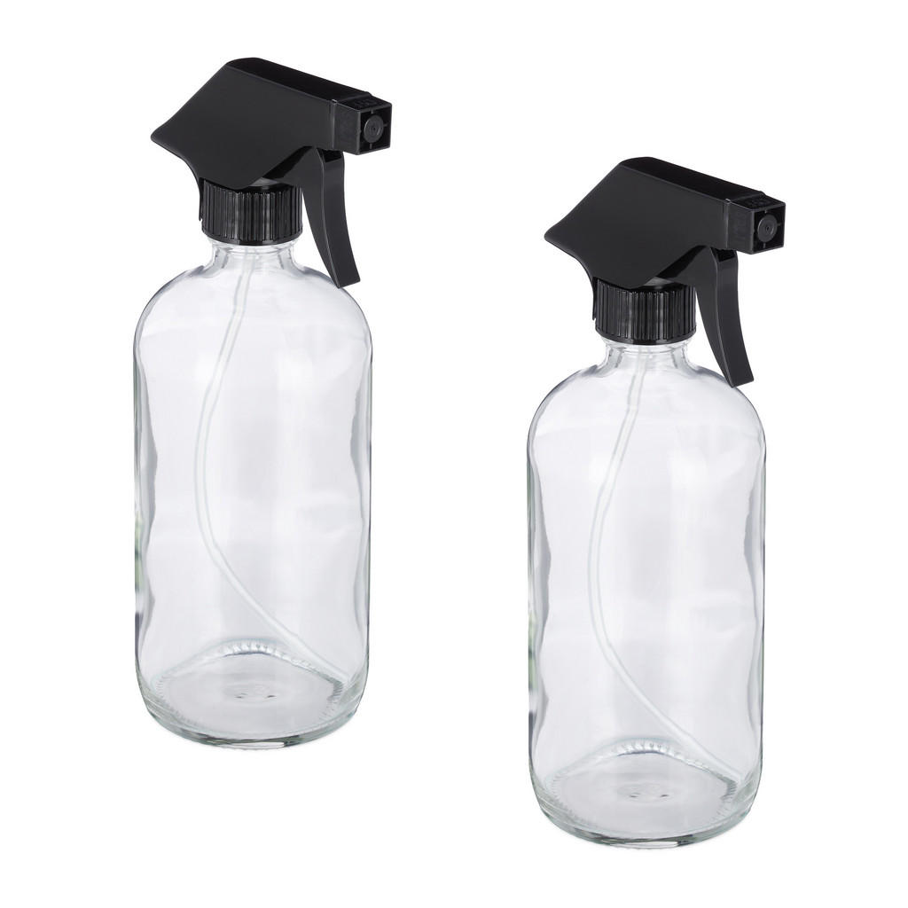 Relaxdays ROZPRAŠOVAČ Transparentní 2dílná-sada Sklo 500 ml