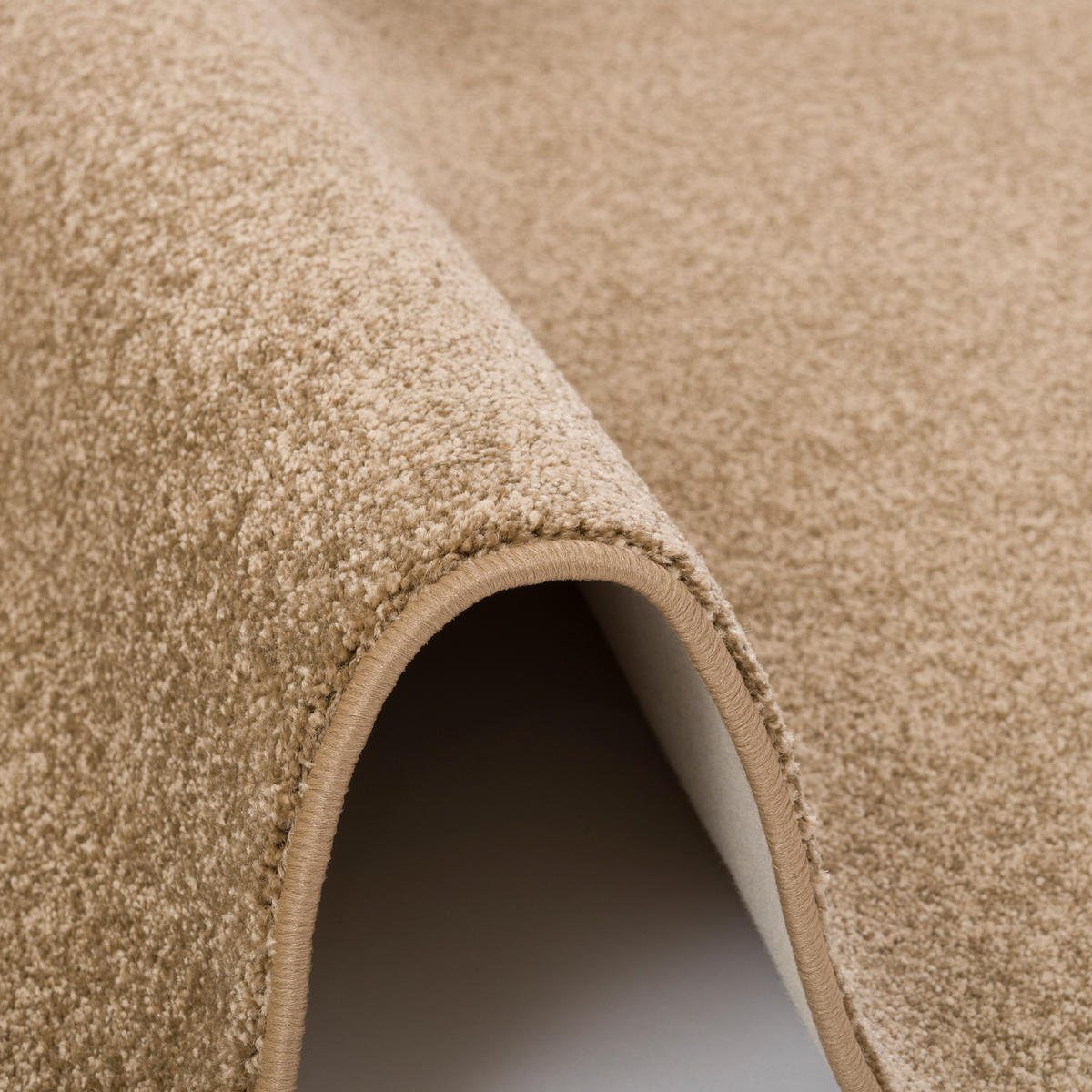 HOCHFLOR VELOURS TEPPICH LUNA - Cognac, Textil (140/200cm) - Snapstyle