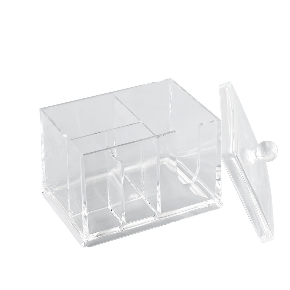 KOSMETIKORGANIZER, Deckel und Griffmulde - Transparent, Kunststoff (15/11/12.5cm) - bremermann