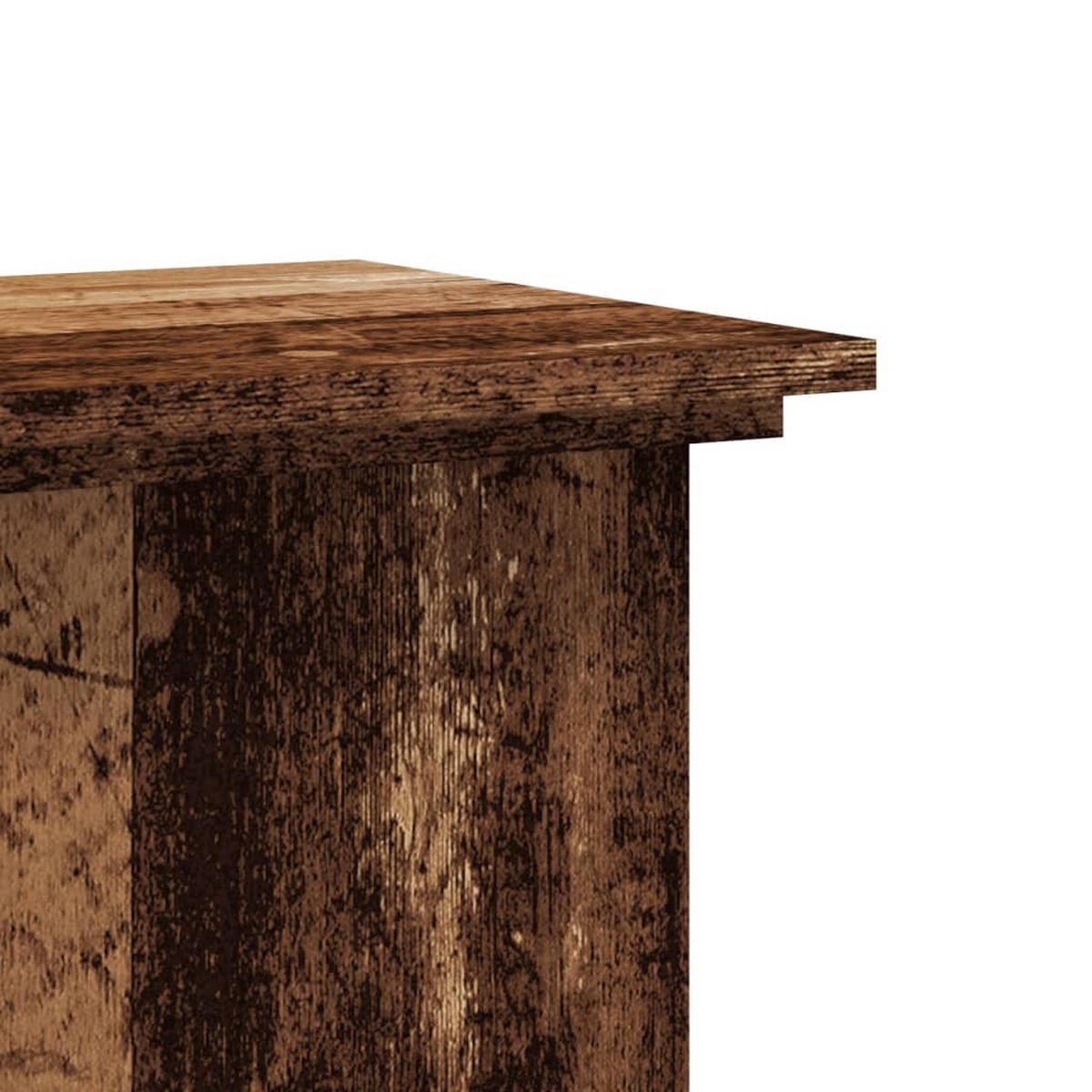 PFLANZENSTÄNDER Altholz-Optik 33/33/100 Cm Holzwerkstoff - Braun, Holzwerkstoff (33/100/33cm) - vidaXL