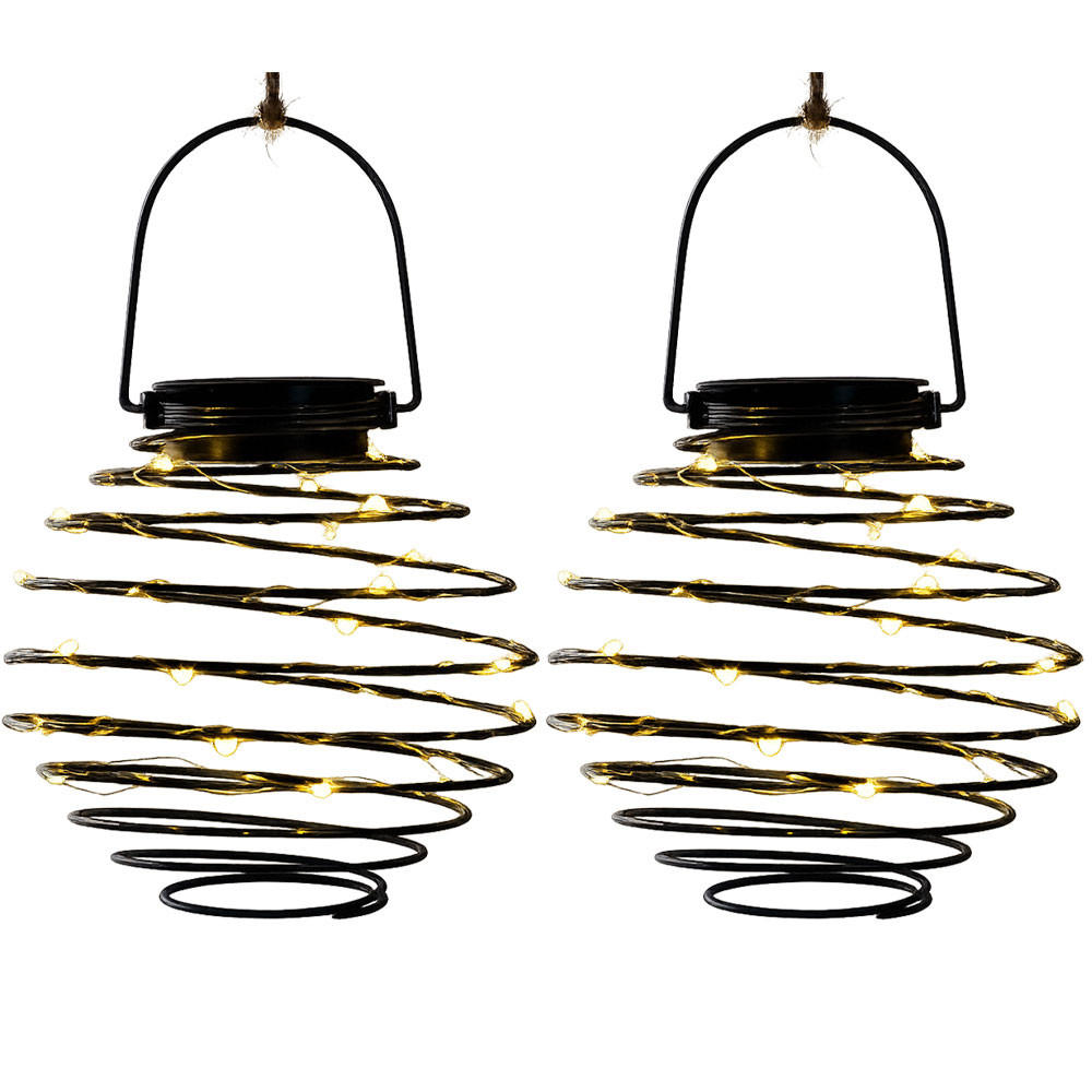 LED SOLARLEUCHTE Bienennest Anthrazit 2er Set - Anthrazit, Kunststoff (15/15/15cm)