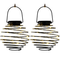 LED SOLARLEUCHTE Bienennest Anthrazit 2er Set - Anthrazit, Kunststoff (15/15/15cm)