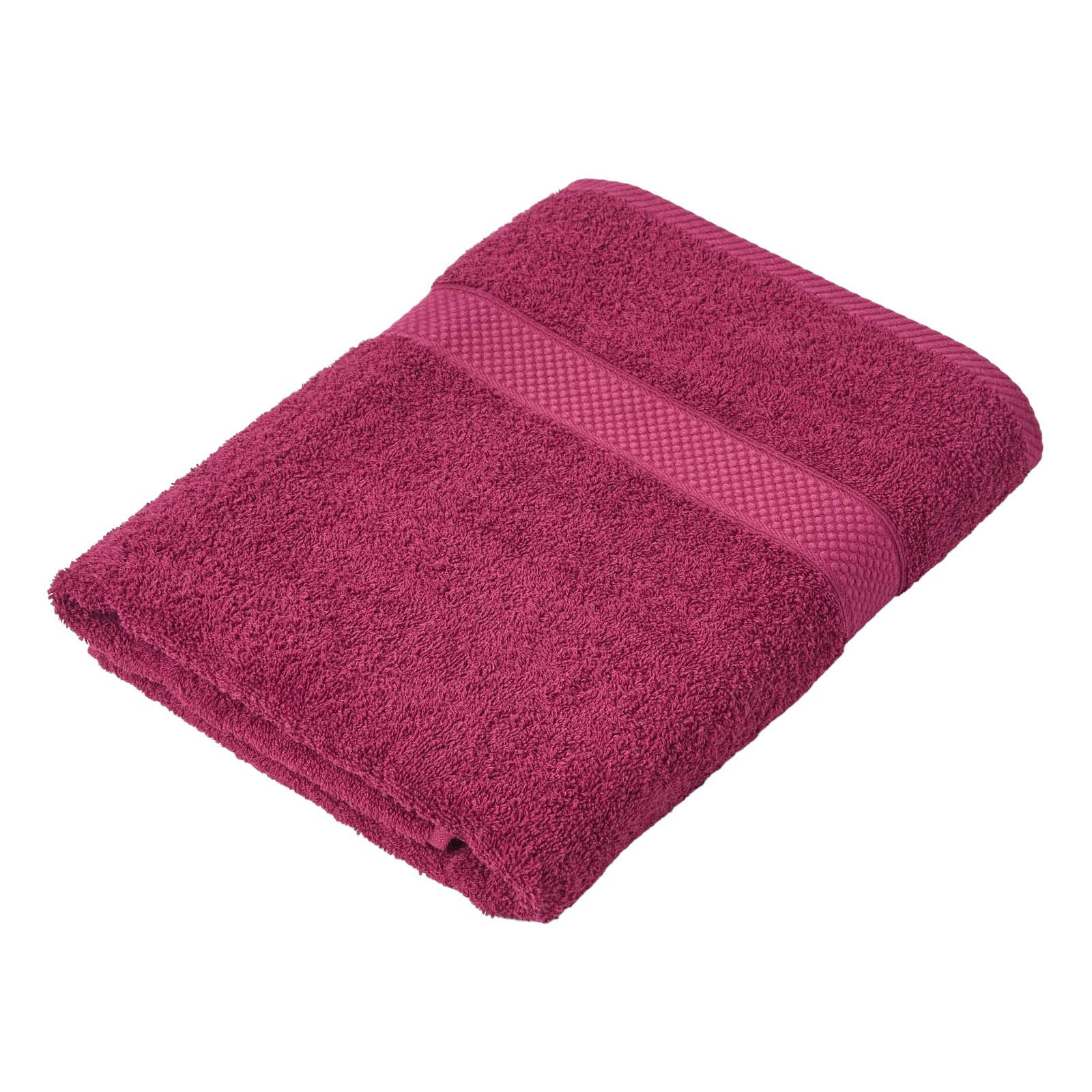 Homescapes Duschtuch Bordeaux 70x130 cm