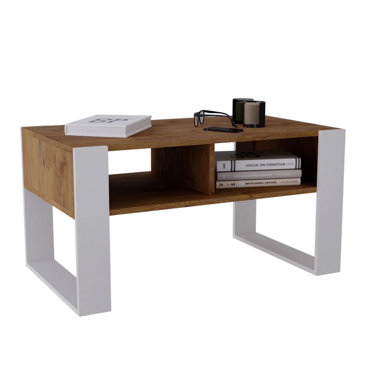 COUCHTISCH KORA 92 - Alteiche, Holz (53.6/92/45cm) - Mat-Haus