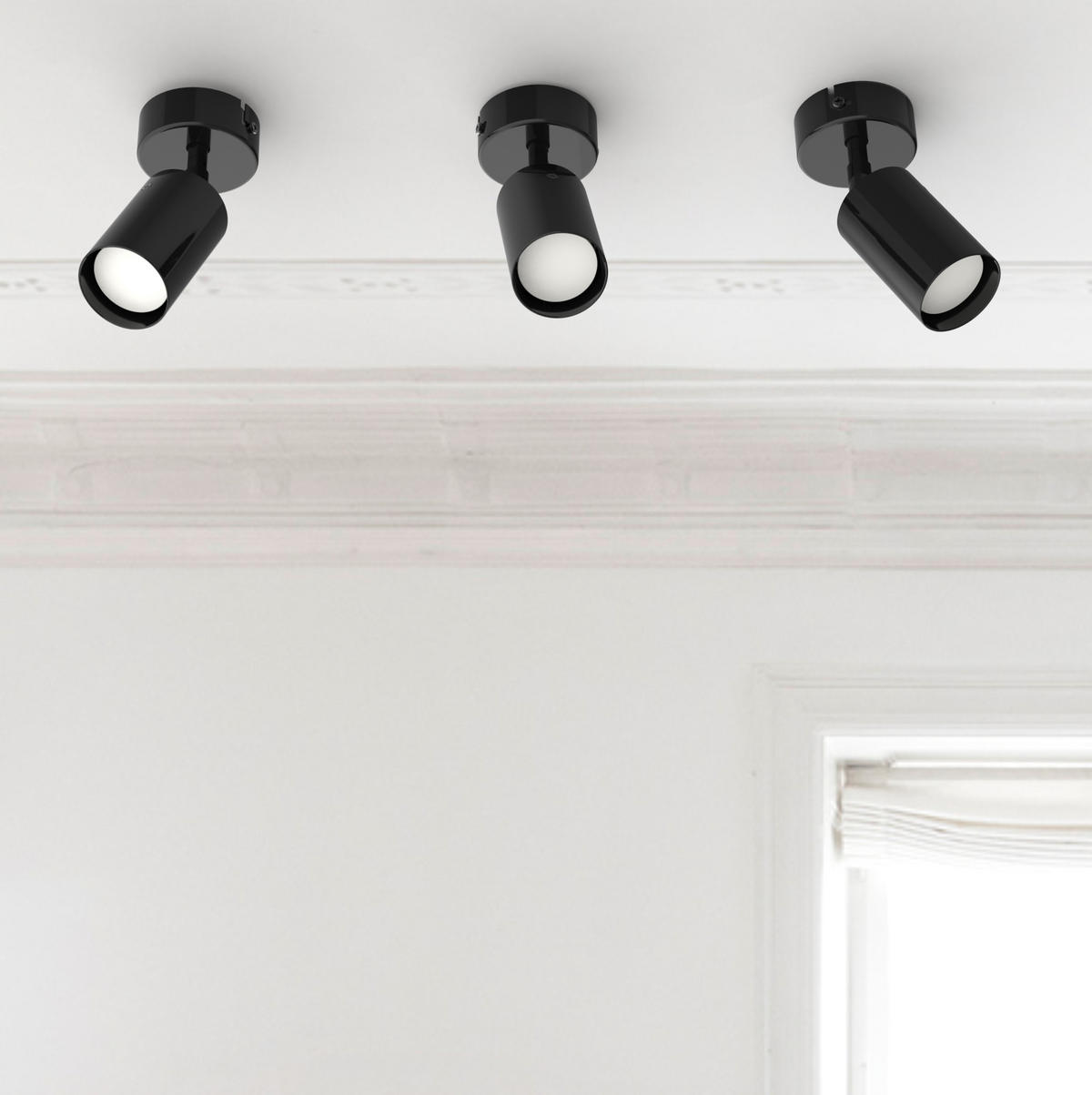 STRAHLER - Schwarz, Metall (6/6/10cm) - Lumicom