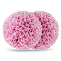 BUCHSBAUMKUGEL UV-beständig rosa(2er-Set) - Pink, Kunststoff (28cm) - COSTWAY