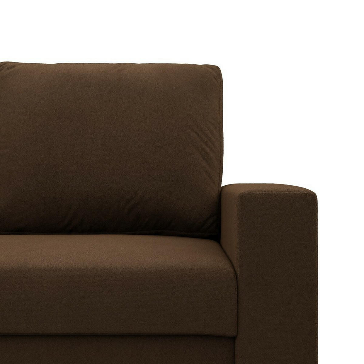 ECKSOFA Neo mit gerader Armlehnen braun - Braun, Textil (231/140cm) - SIMKAM Furniture