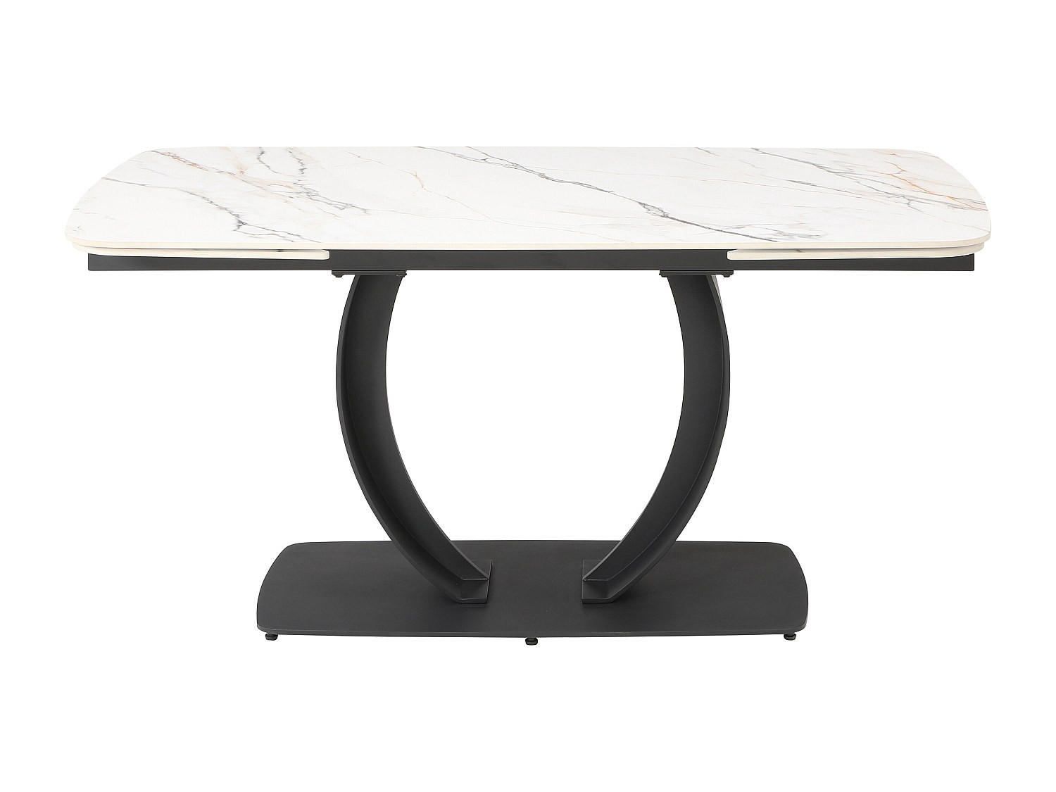 ESSTISCH - 6 Personen, 8 Personen, 10 Personen - Keramik - Schwarz, Weiß - OLIFIA - Schwarz/Weiß, Keramik (90/200/76cm) - Vente-Unique