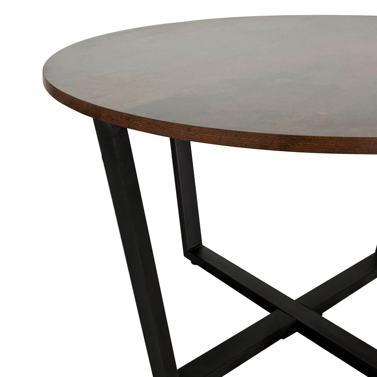COUCHTISCH Rund Braun - Braun, Holzwerkstoff (80/80/48cm) - Home Collective