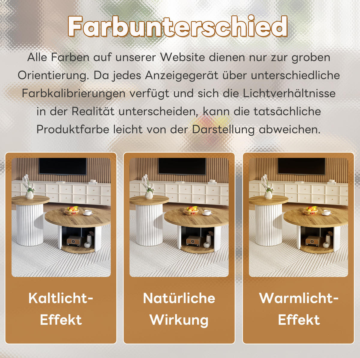 COUCHTISCH-SET 75/75/50 und 45/45/35 cm mit Stauraum und flexiblem Beistelltisch im skandinavischen Stil, Natur - Naturfarben, Holzwerkstoff (75/75/35cm) - Redom
