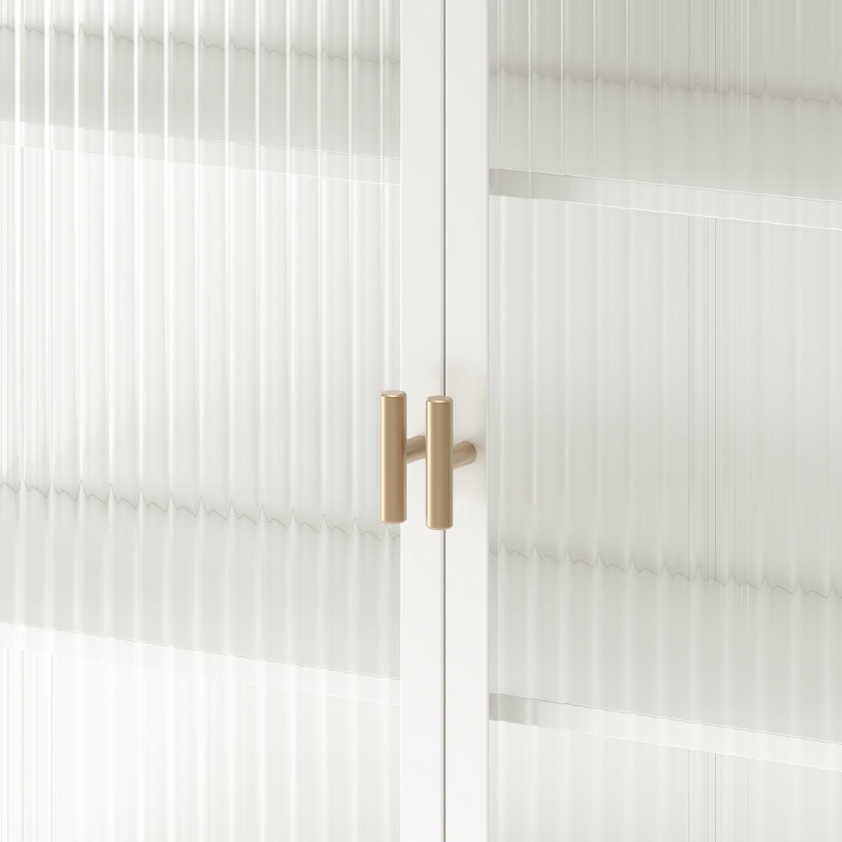 BAD-WANDSCHRANK Weiß, 2 Glastüren & 3 Ablagen, 70 x 23 x 60 cm - Weiß, Metall (70/60/23cm) - Urban Meuble