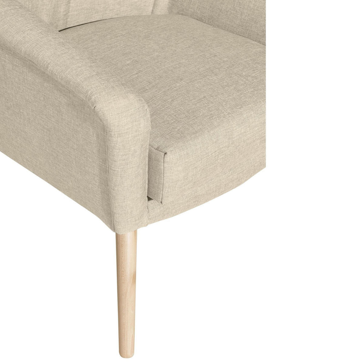 SESSEL Kachka Bezug Flachgewebe Buche natur / beige - Weiß, Kunststoff (67/81/71cm) - 58aufmkessel