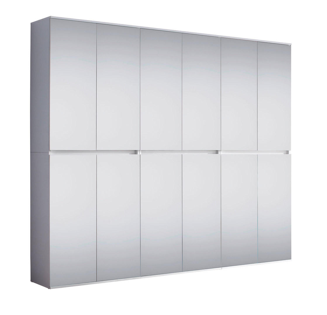 KLEIDERSCHRANK weiß - Weiß, Holzwerkstoff (222/191/34cm) - ebuy24