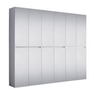 KLEIDERSCHRANK weiß - Weiß, Holzwerkstoff (222/191/34cm) - ebuy24