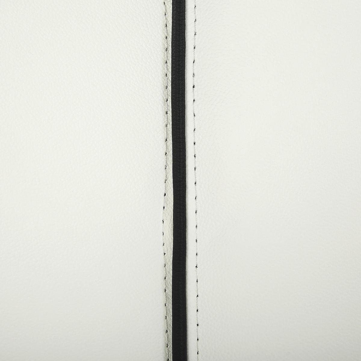 LEDERBETT 140/200cm Cremeweiß Nantes - Creme, Leder (140/200cm) - Beliani