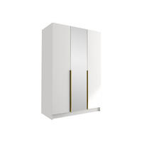 KLEIDERSCHRANK Calia II - Goldfarben/Multicolor, Holzwerkstoff/Metall (150/215/58cm) - MIRJAN24