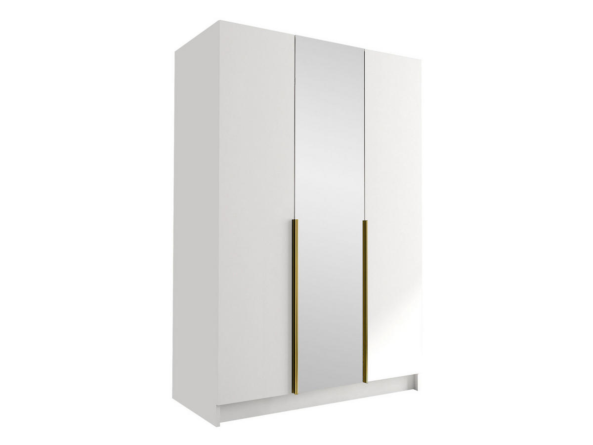 KLEIDERSCHRANK Calia II - Goldfarben/Multicolor, Holzwerkstoff/Metall (150/215/58cm) - MIRJAN24