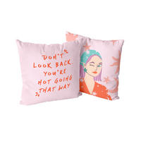 KISSENBEZUG dekorativ wink 50x50 cm (2er pack) mehrfarbig - Multicolor, Textil (50/50cm) - Happy Friday