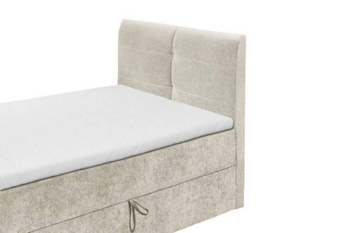 BOXBETT 120x200 inkl. Topper und Bettkasten - Beige, Holz/Textil (120/200cm) - ed exciting design