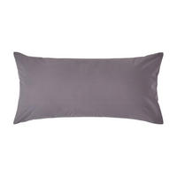 KISSENBEZUG Perkal, Ägyptische Baumwolle, Fadendichte 200 - Dunkelgrau, Textil (40/80cm) - Homescapes