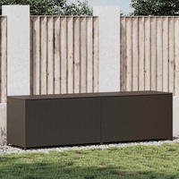 GARTENBOX Poly Rattan 200x50x60 cm Braun - Braun, Kunststoff (200/60/50cm) - furnicato