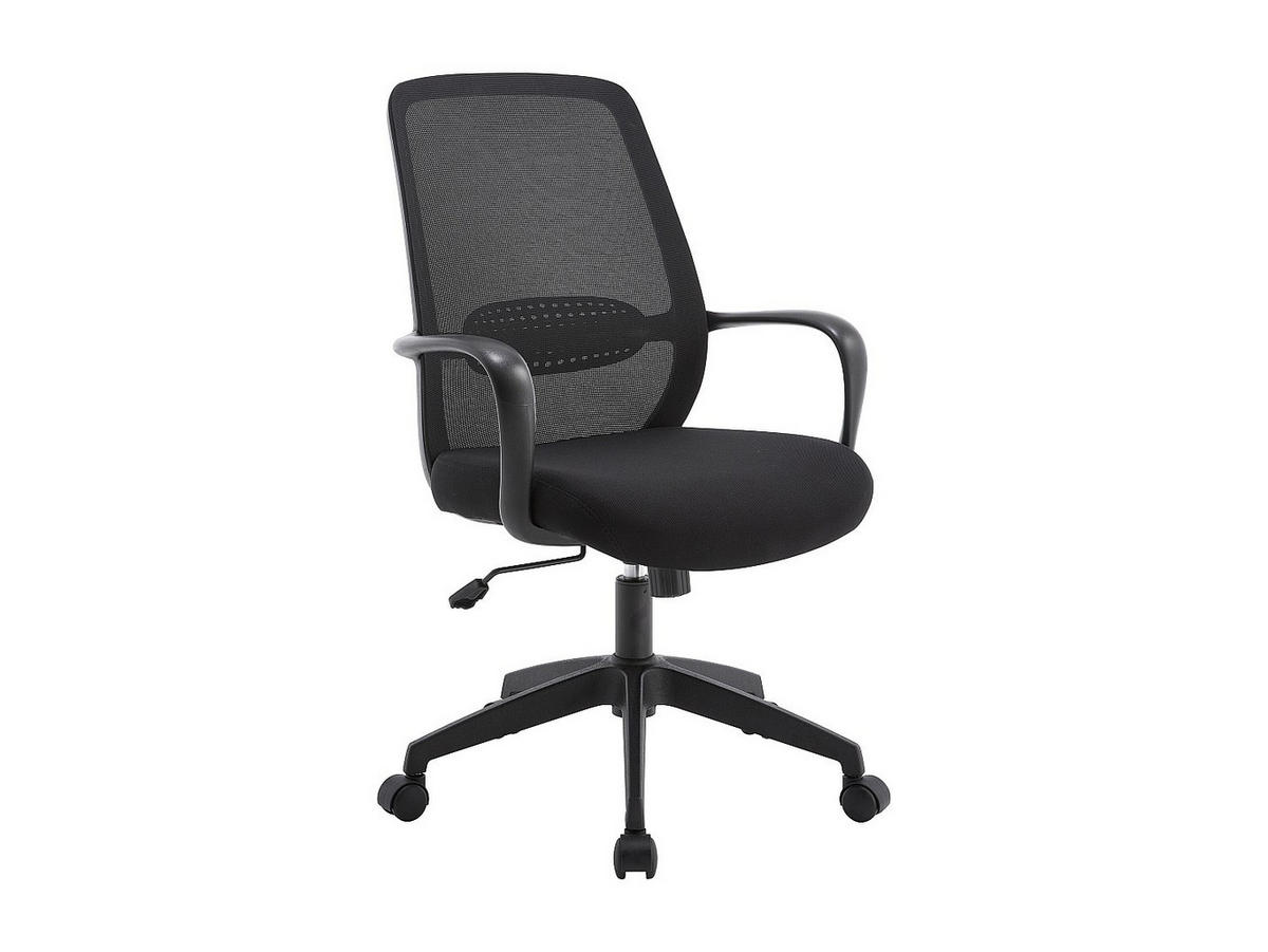 BÜROSTUHL ohne Armlehnen - 60.5 cm x 61.5 cm - stoff - schwarz Vatista - Schwarz, Textil (60.5/103/61.5cm) - Vente-Unique
