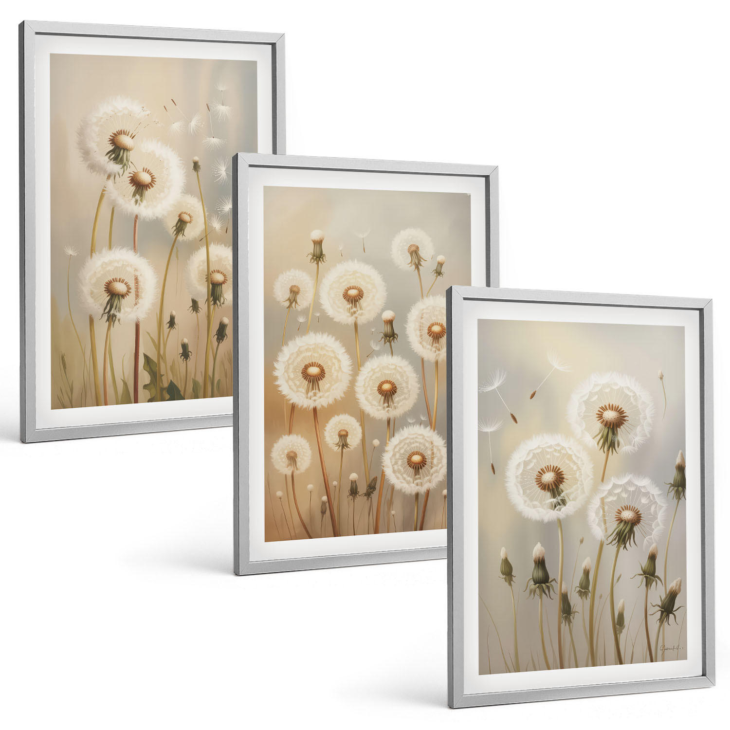 Tulup Bilder Silber 40x60 cm