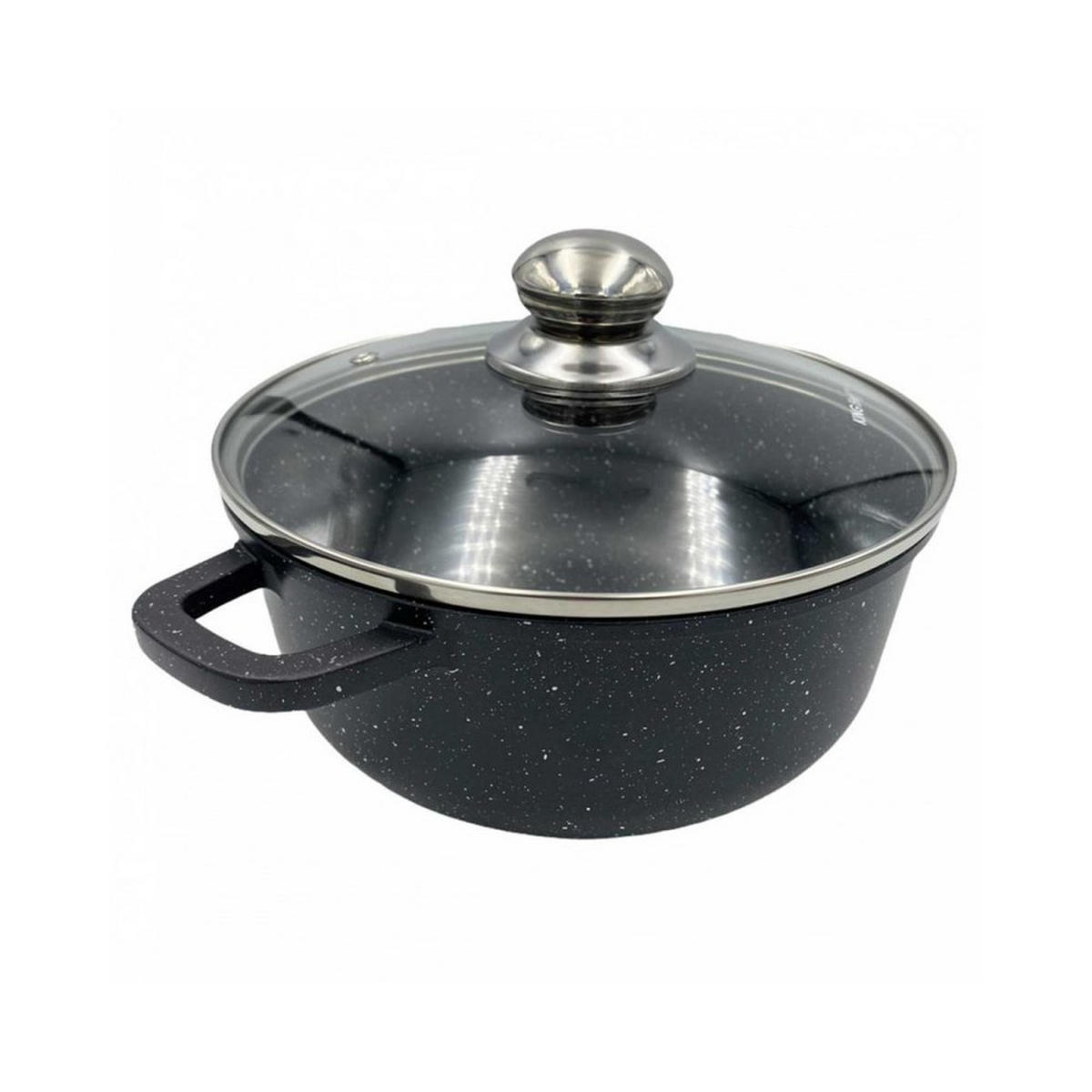 TOPF Schwarz 28/28/12 cm 27960 - Schwarz, Metall (28cm) - Kinghoff 