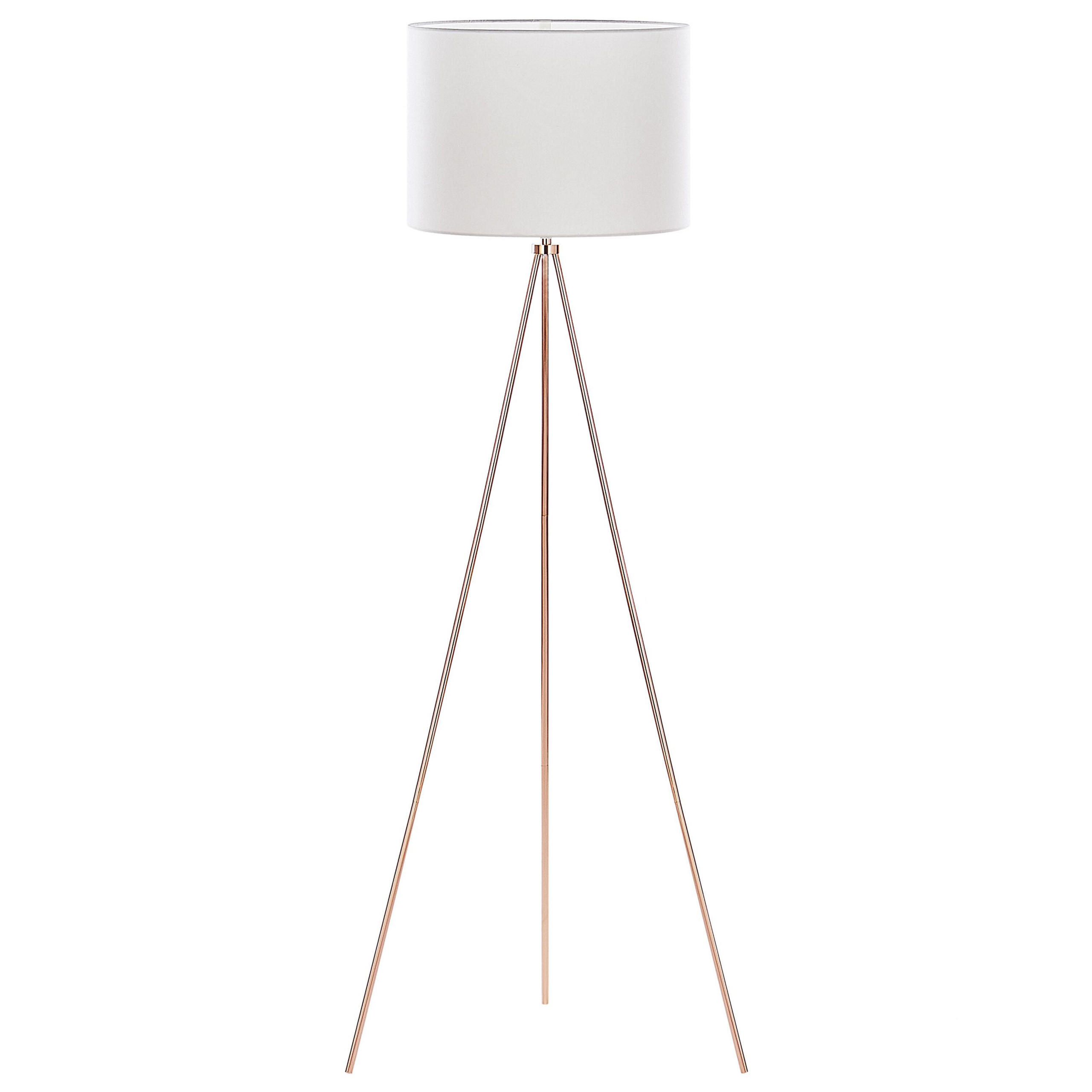 STEHLAMPE Vistula 55/55/148 cm - Weiß, Metall (55/55/148cm) - Beliani