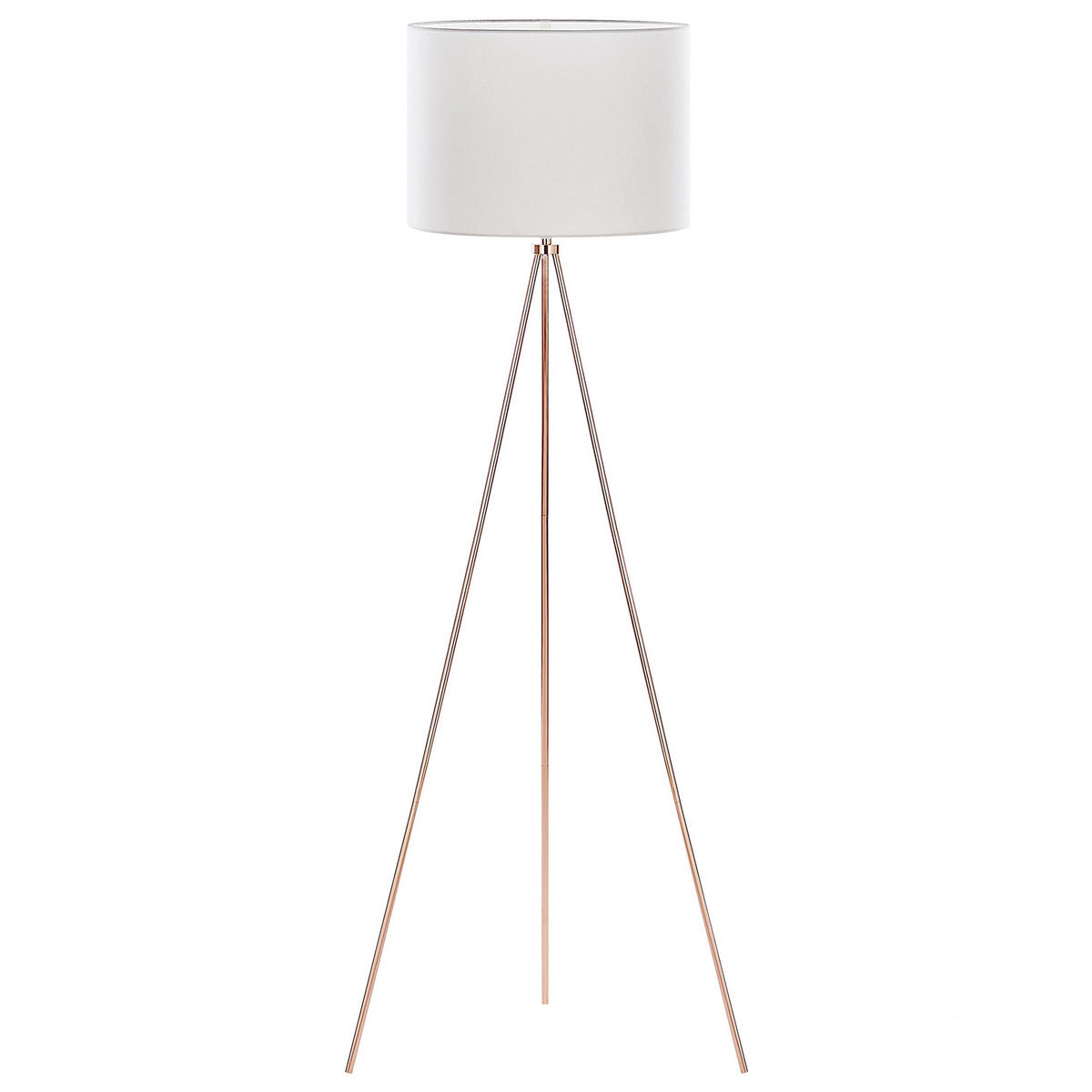 STEHLAMPE Vistula 55/55/148 cm - Weiß, Metall (55/55/148cm) - Beliani
