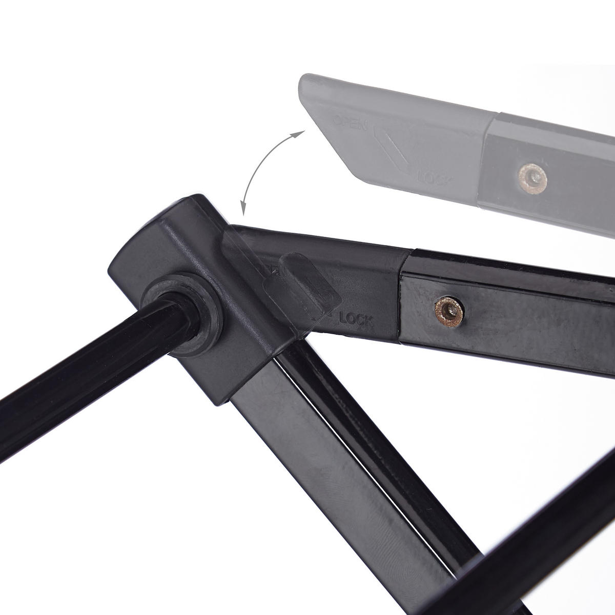 STOJAN na prádlo - čierna, kov/plast (73/105/37cm) - Relaxdays