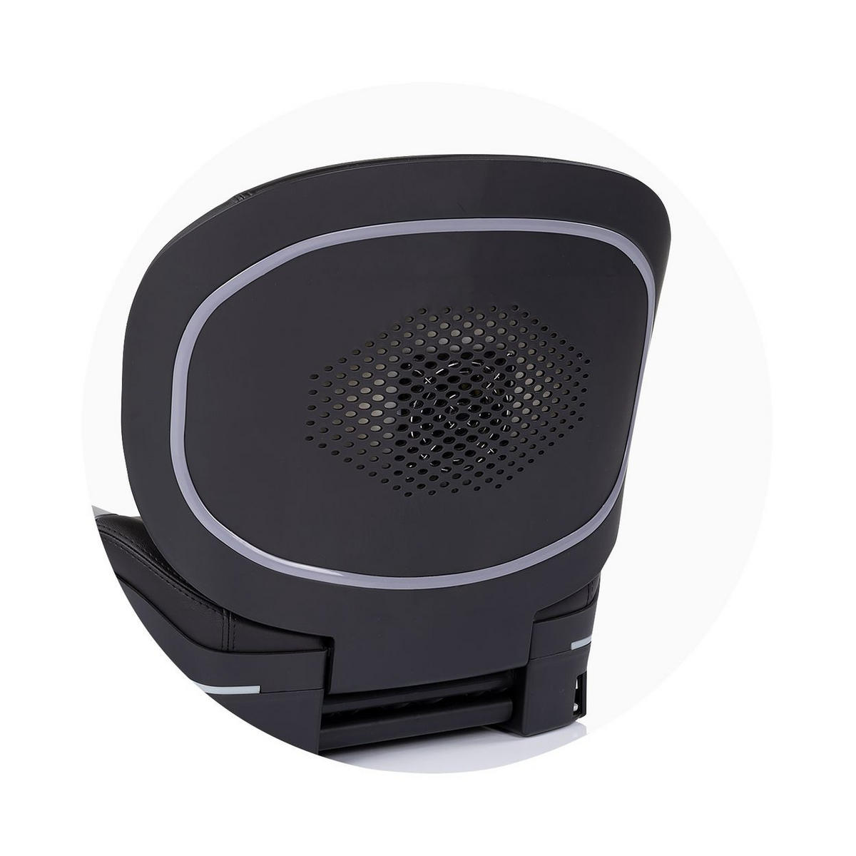 SITZERHÖHUNG Genesis Smart schwarz i-Size 125-150 cm Isofix Kühlung Heizung - Schwarz, Kunststoff (46/42/40cm) - Chipolino