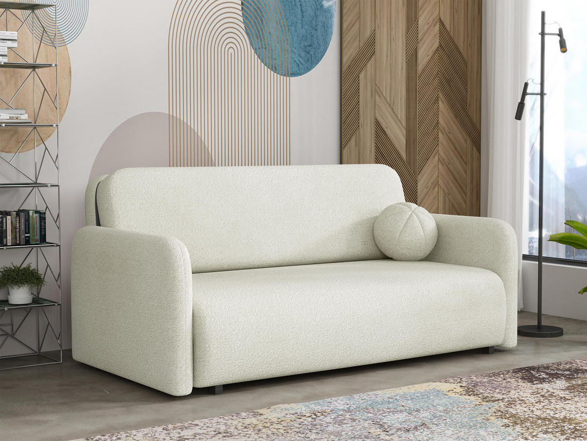 SCHLAFSOFA Viva Sun IV - Schwarz/Naturfarben, Holz/Textil (170/85/103cm) - MIRJAN24