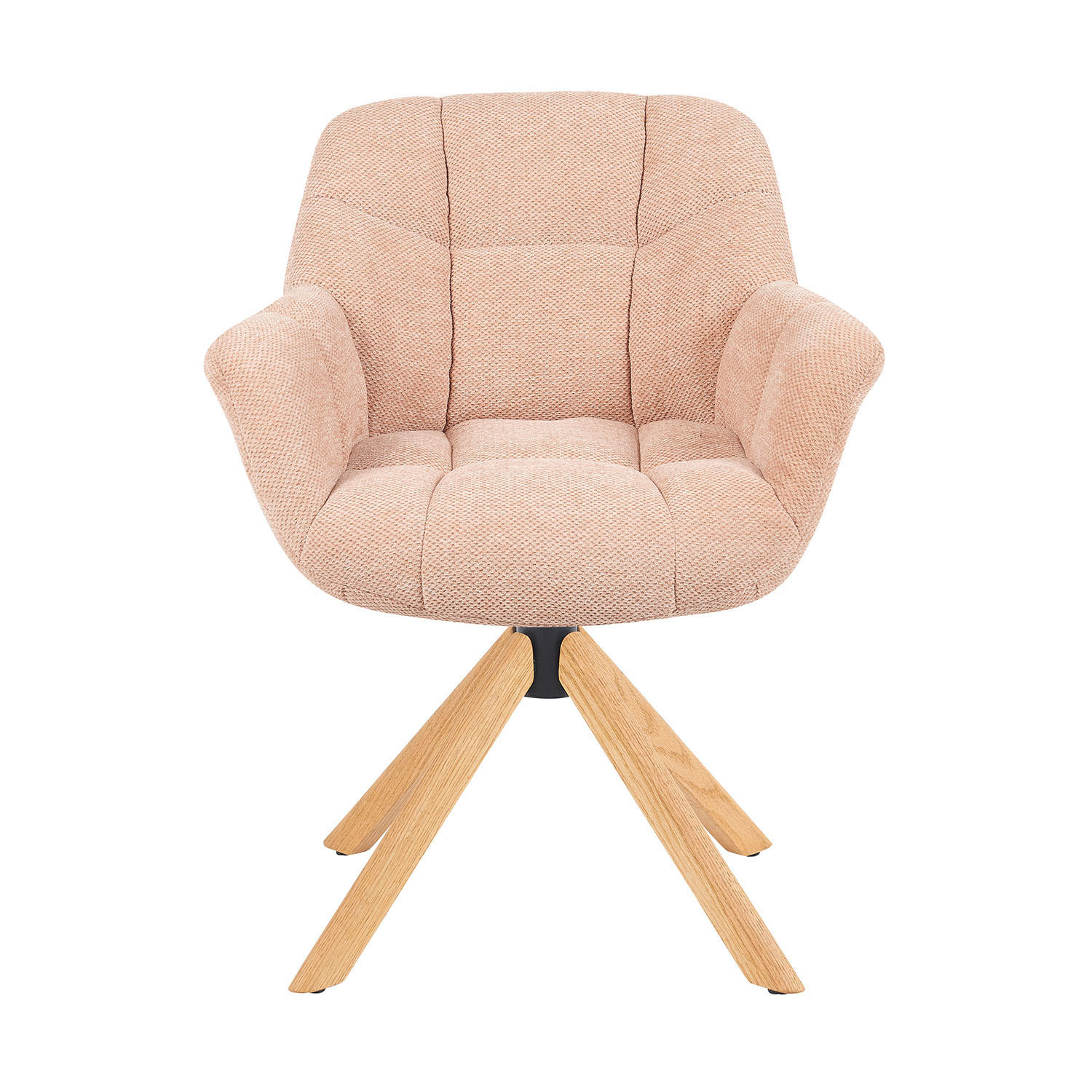 DREHSTUHL Mika-Nea - Honigeiche/Rosa, Eichenholz/Holz (65/81/66cm) - DUBI Möbel