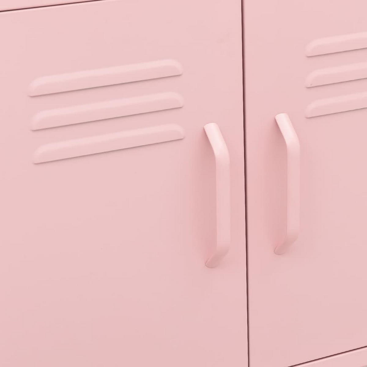 LAGERSCHRANK ROSA 60X35X56 CM STAHL - Pink, Metall (35/56/60cm) - vidaXL