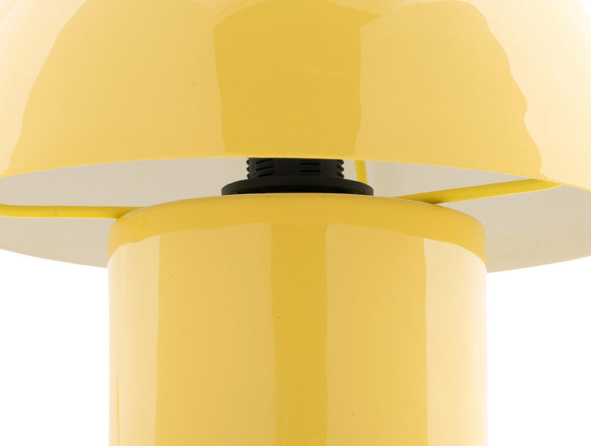 TISCHLAMPE Fat Mushroom 20/20/20 cm - Gelb, Metall (20/20/20cm) - Leitmotiv