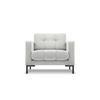 SESSEL Mamaia aus Samt silber - Silberfarben, Textil (92/75/87cm) - Micadoni