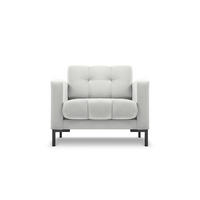 SESSEL Mamaia aus Samt silber - Silberfarben, Textil (92/75/87cm) - Micadoni