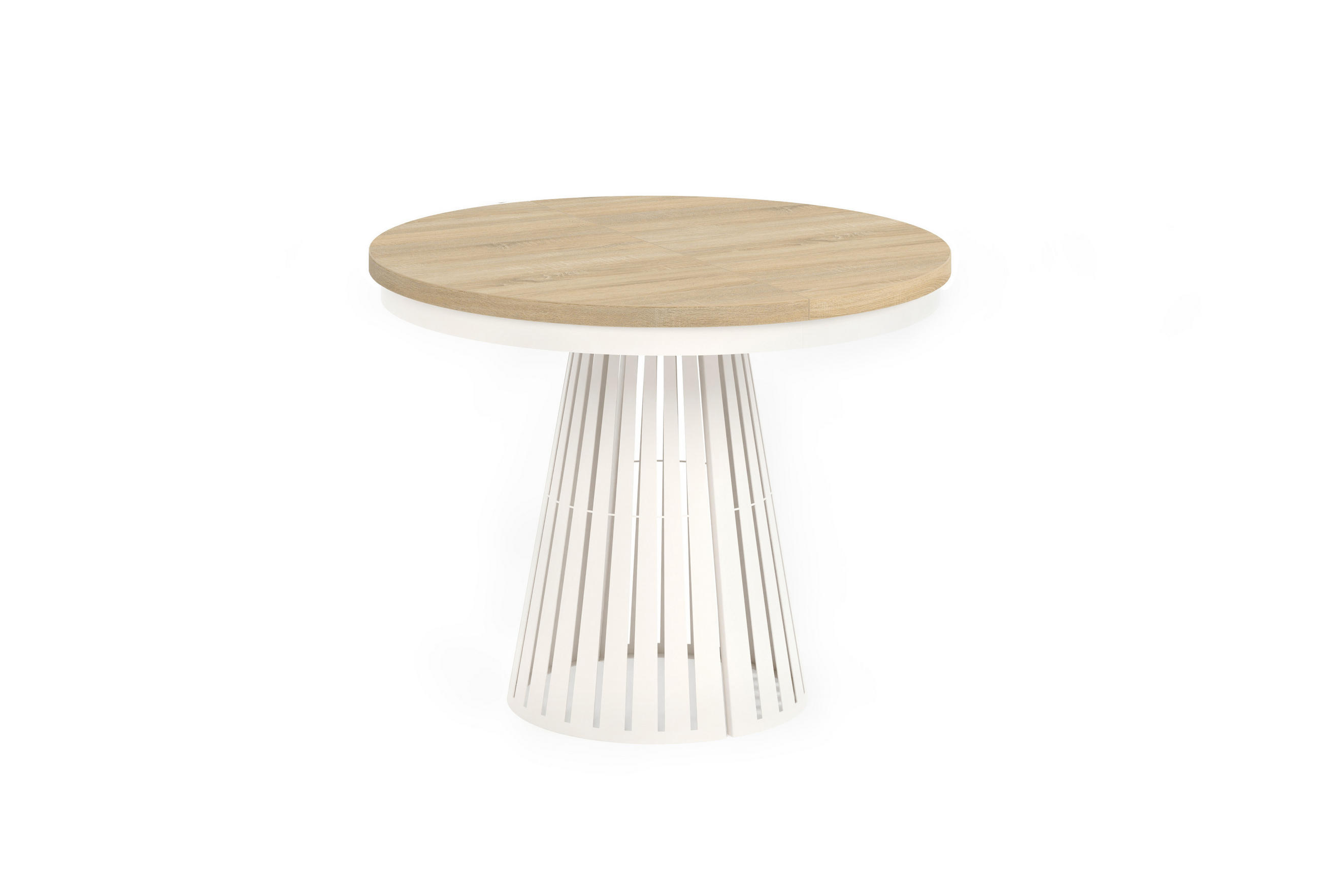 ESSTISCH Cone Bis - Kaschmir/Beige, Holzwerkstoff/Metall (100/100/76cm) - Meblini