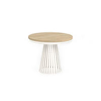 ESSTISCH Cone Bis - Kaschmir/Beige, Holzwerkstoff/Metall (100/100/76cm) - Meblini