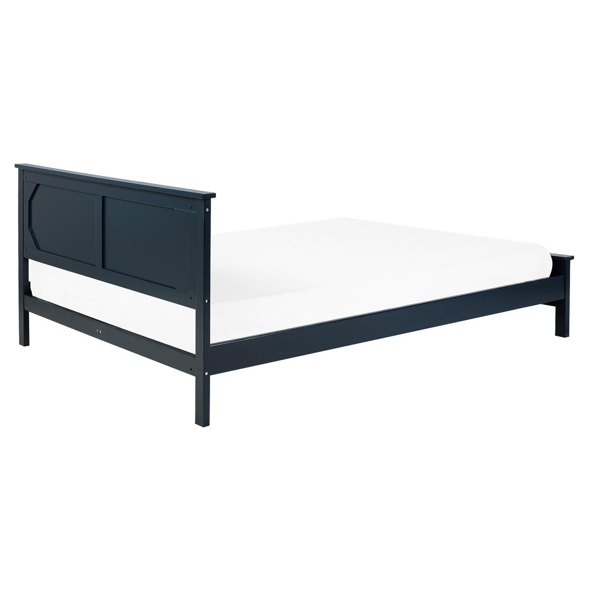 HOLZBETT 160/200cm Dunkelblau Olivet - Dunkelblau, Holz (160/200cm) - Beliani