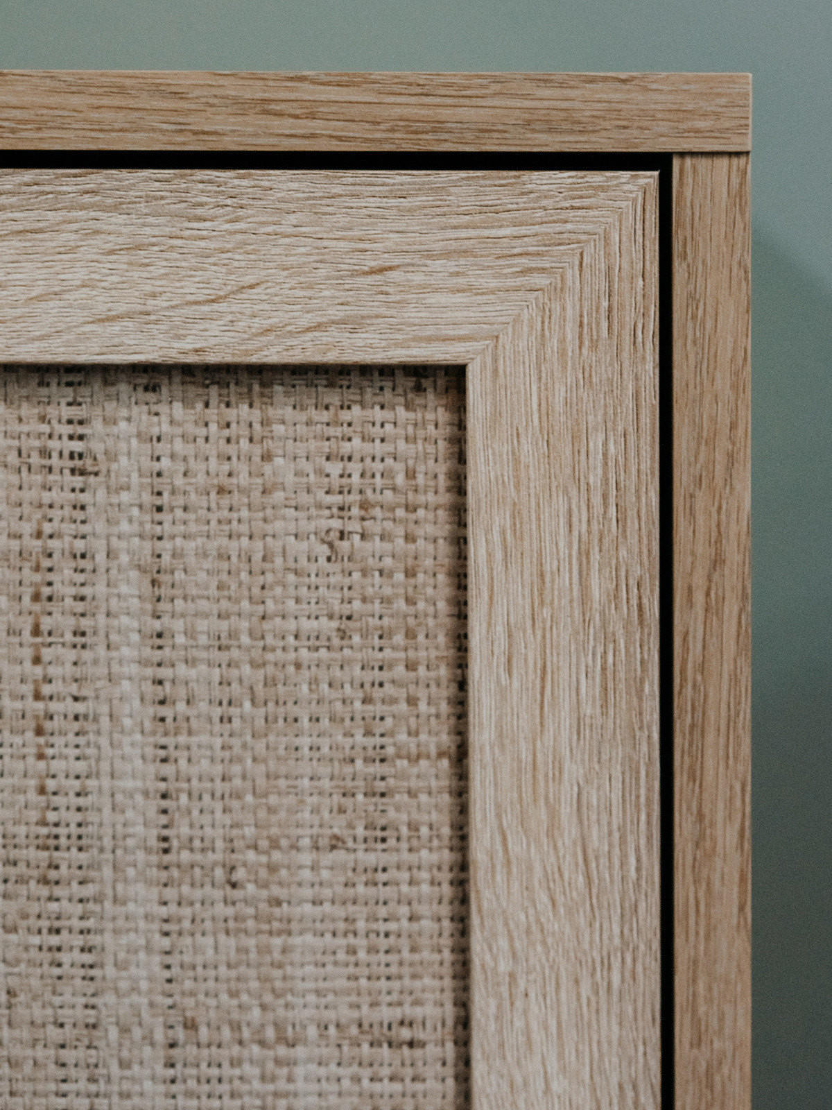 TV-LOWBOARD Eiche Sonoma, Bast-Dekor 150 cm, TV-Unterteil skandinavisch - Eichefarben, Holz/Holzwerkstoff (150/52/40cm) - Furn.Design