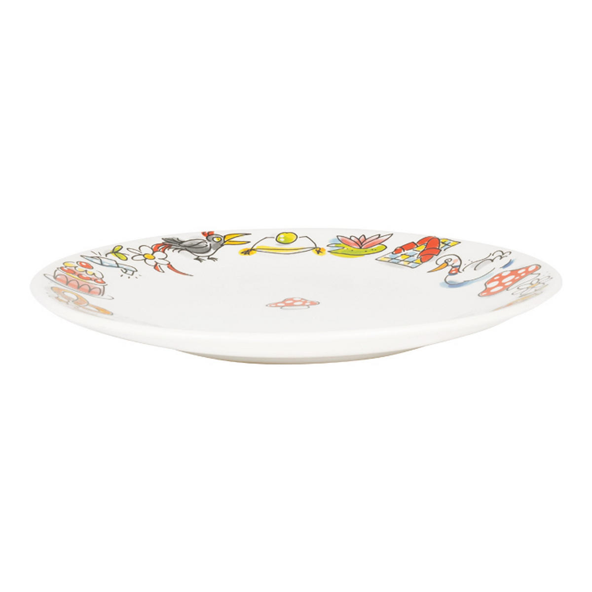 TELLER Efteling Der Musikalische Pilz in Bunt - 22cm - Multicolor, Keramik (21.8/21.8/2.5cm) - Blond Amsterdam