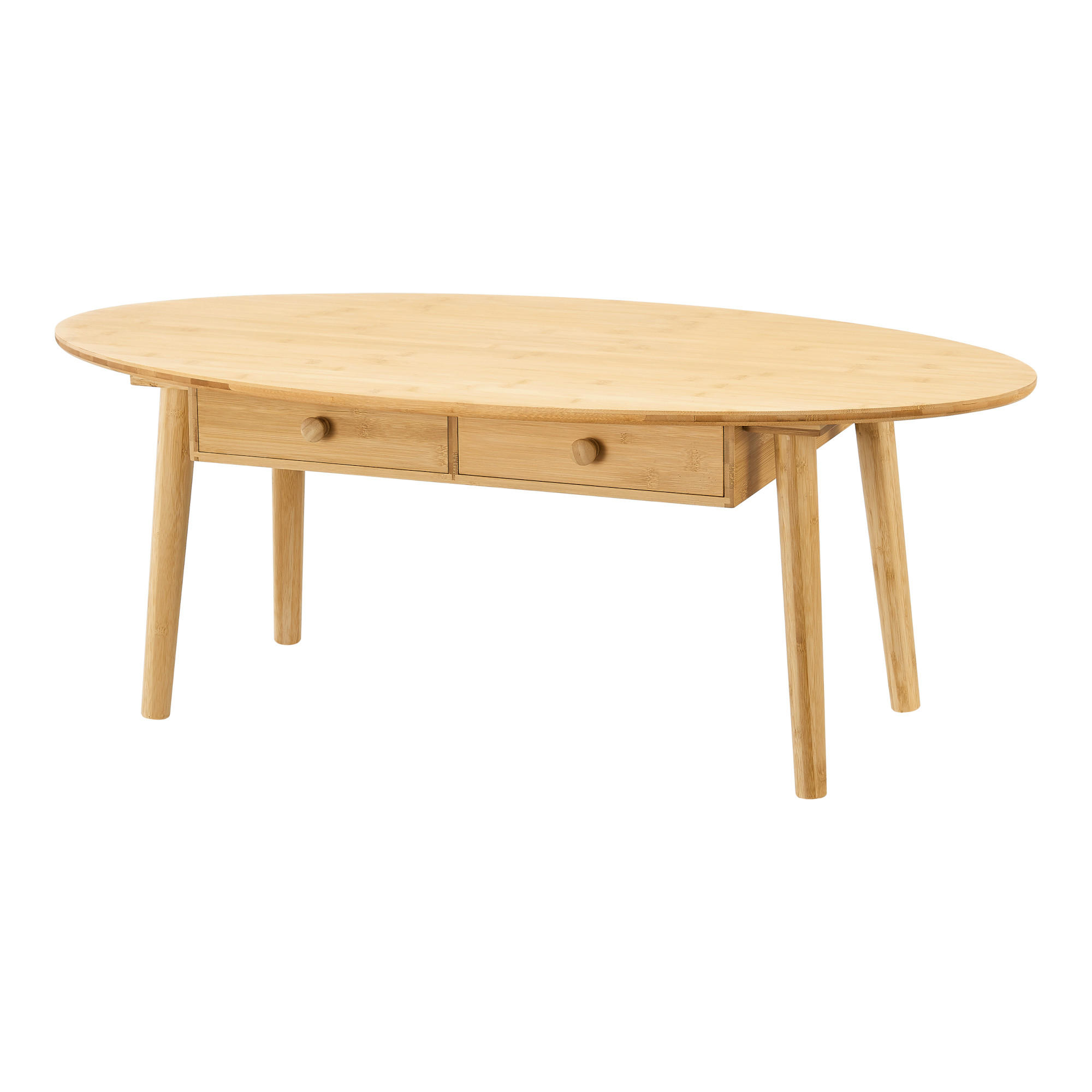 COUCHTISCH Harboøre 100/48/37 - Beige, Naturmaterialien (48/100/37cm) - [en.casa]